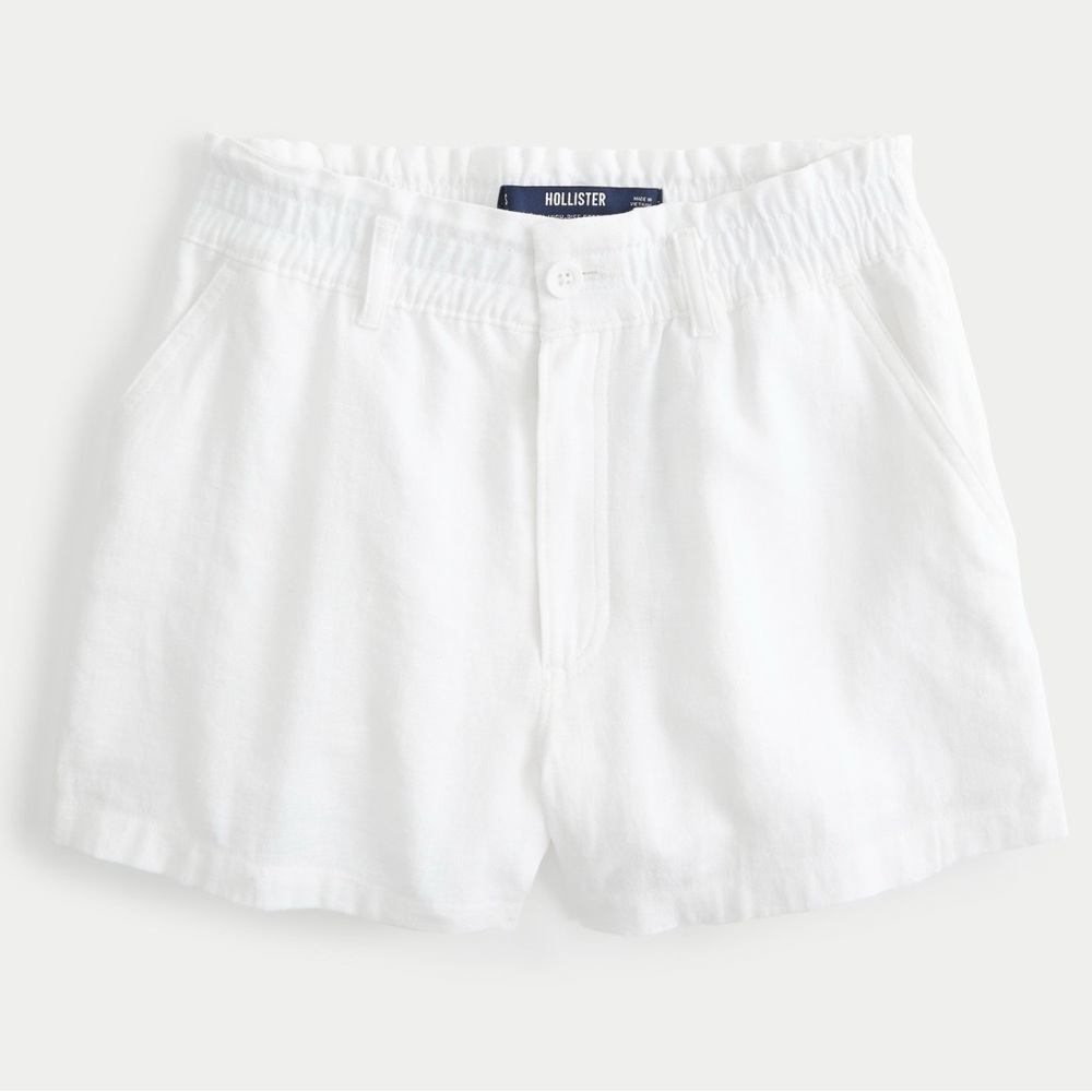 Hollister Ultra High-rise Linen Blend Soft Shorts